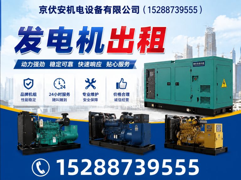 吕梁柴油发电机组出租展示图
