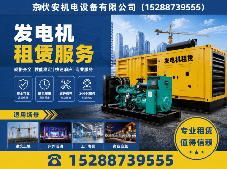 吕梁发电机出租展示图