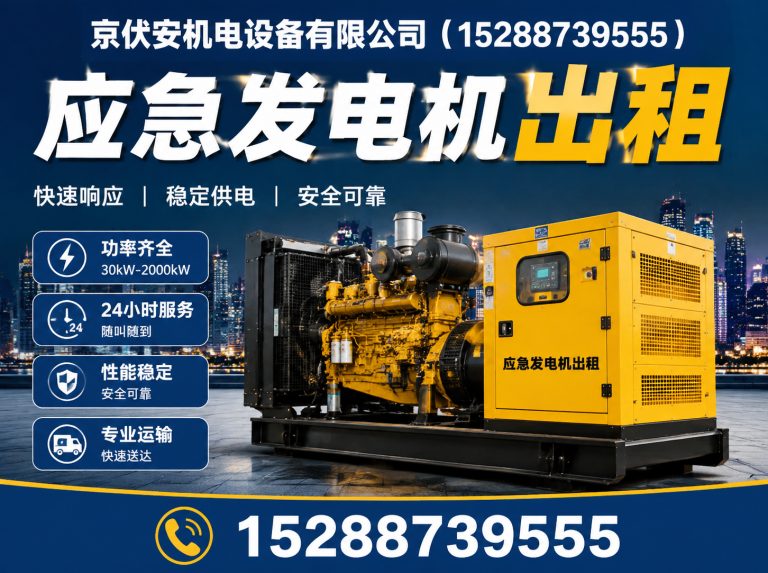 吕梁发电机租赁展示图